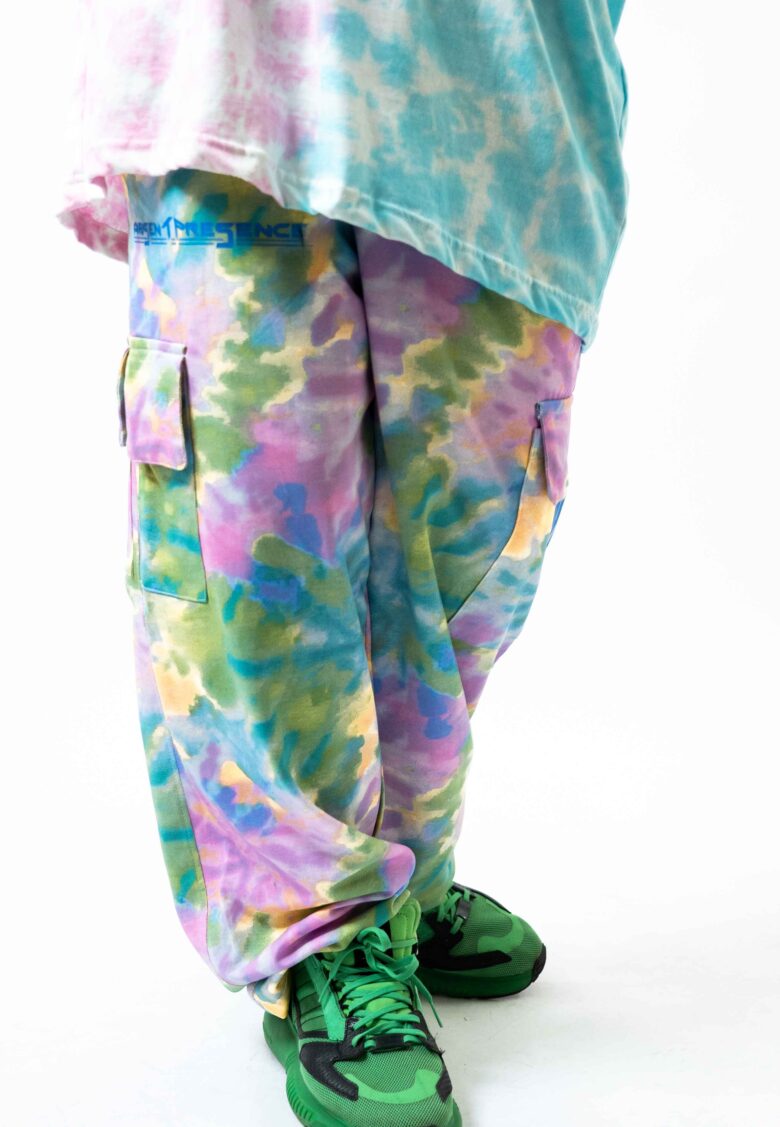 Mixed Colors Baggy Cargo Trouser