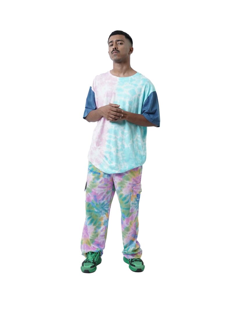 Mixed Colors Baggy Cargo Trouser